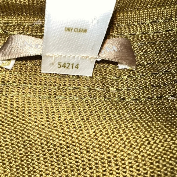 Nordstrom,M/L, 100%spun silk sequin, open asymmetric, long sleeve cardigan - Picture 8 of 9